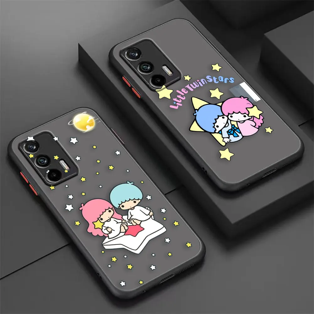 Matte Phone Case For Realme C20 C21 C30 C31 C33 C35 C53 C55 V11 MASTER NARZO 50 4G 5G Case Japanese S-Sanrio Little Twin Star