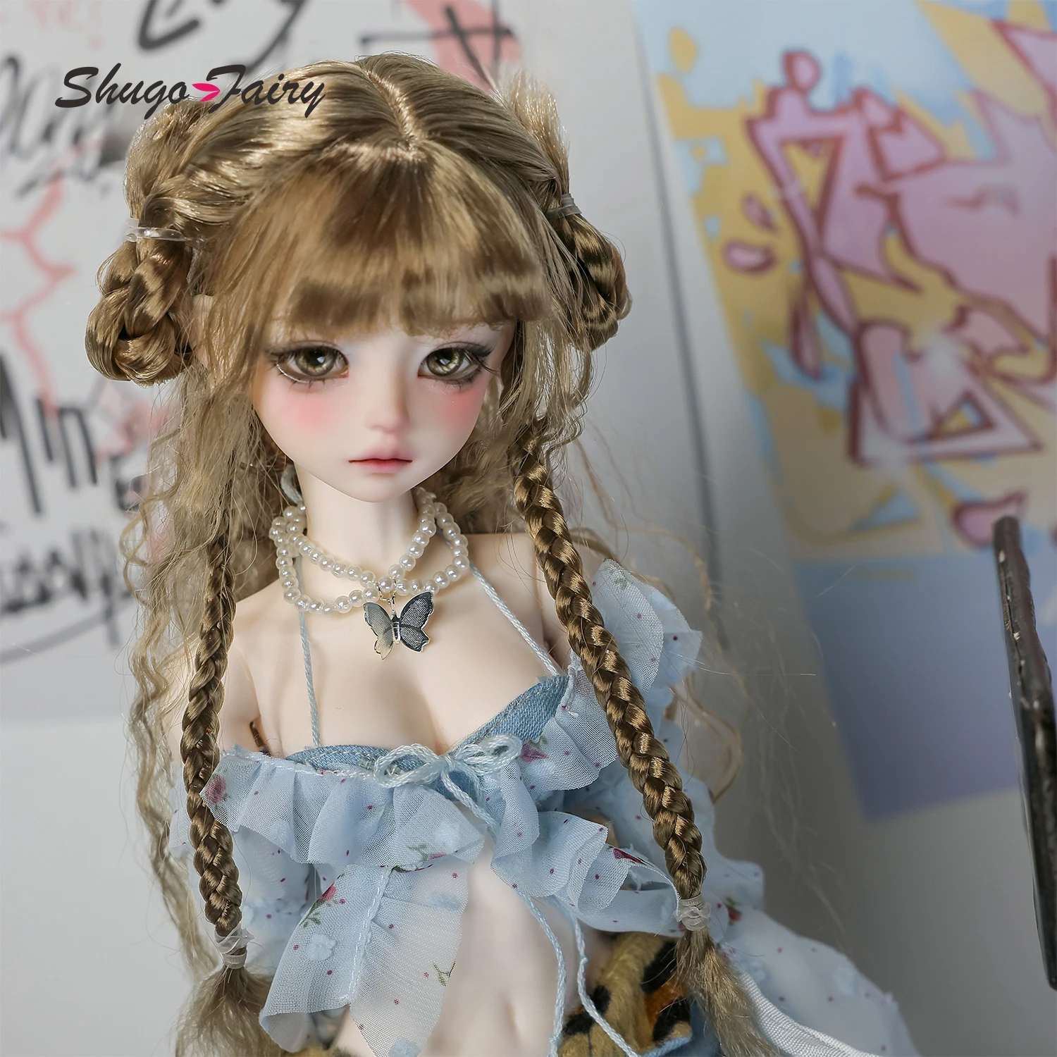 Lalka BJD Shugafairy Kikyou D 1/4 Fullset Street Bariy z Dużym Biustem, Letnia Karnawałowa Moda, Styl Y2k, Lalki z Ruchomymi Stawami, Zabawki