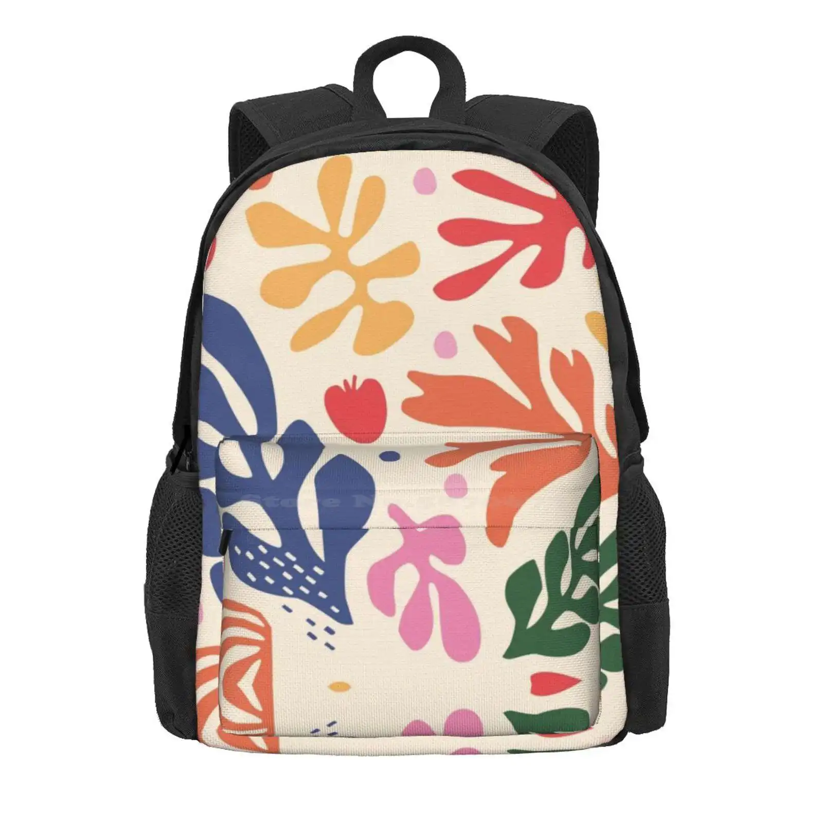 Matisse Flowers Art Hot Sale Schoolbag Backpack Fashion Bags Flowers Dancing Henri Matisse Dancers Henri Matisse Painting Fine