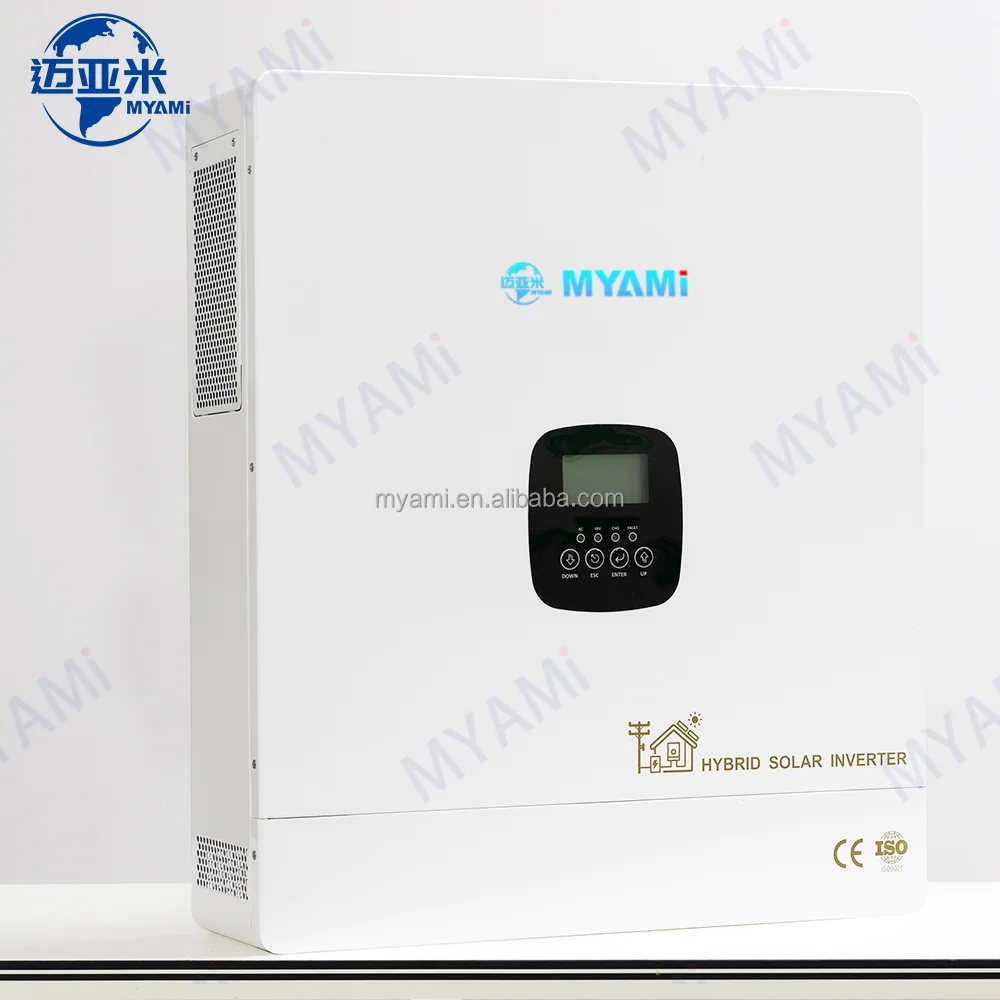 

Myami 10kw 10.3kw 48v Pure Sine Wave On/off Grid Hybrid Solar Inverter Build-in 180a Mppt Solar Charge Solar Power Inverters
