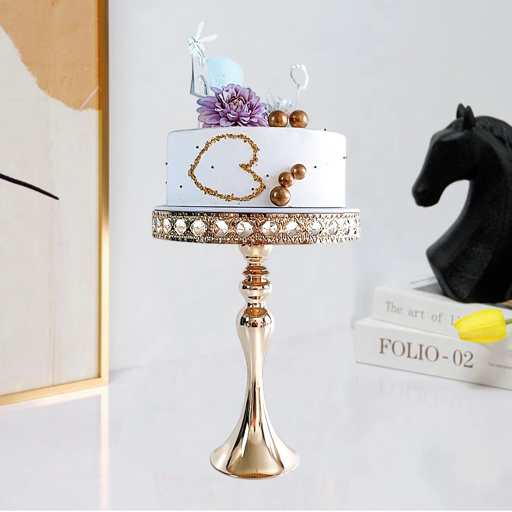 

1pcs-3Pcs /lot Crystal gold silver mirror Cupcake Candy Birthday Party for wedding party cake table decoration cake tools