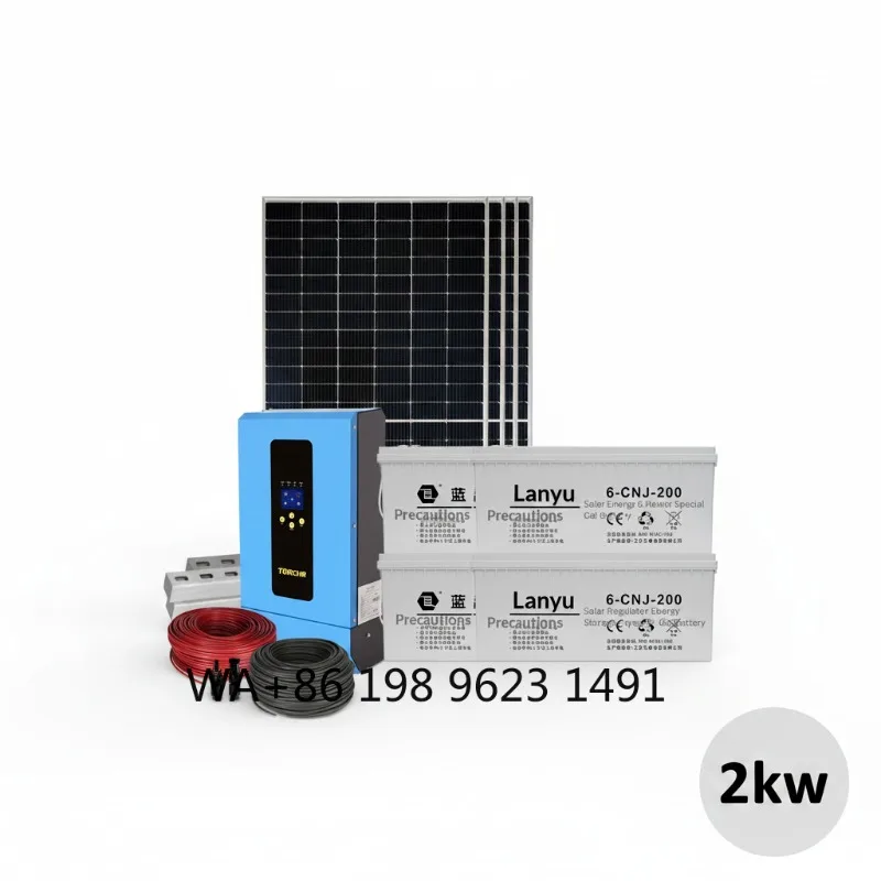 

2kw 220V Monocrystalline Photovoltaic Off-Grid Energy Storage Battery Home Air Conditioner