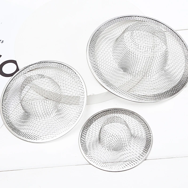 Coladores de fregadero de baño de acero inoxidable, colador de drenaje para fregadero de cocina, recogedor de pelo para ducha, accesorios de cocina, 2 uds.