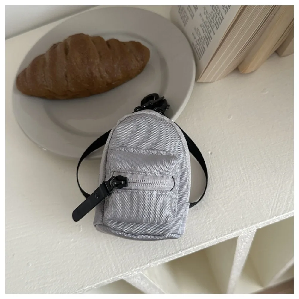 Colorful Mini Backpack Coin Purse Cute Harajuku Mini Canvas Wallet Korean Style Zipper Pouch Earphone Storage Bag Key Bag