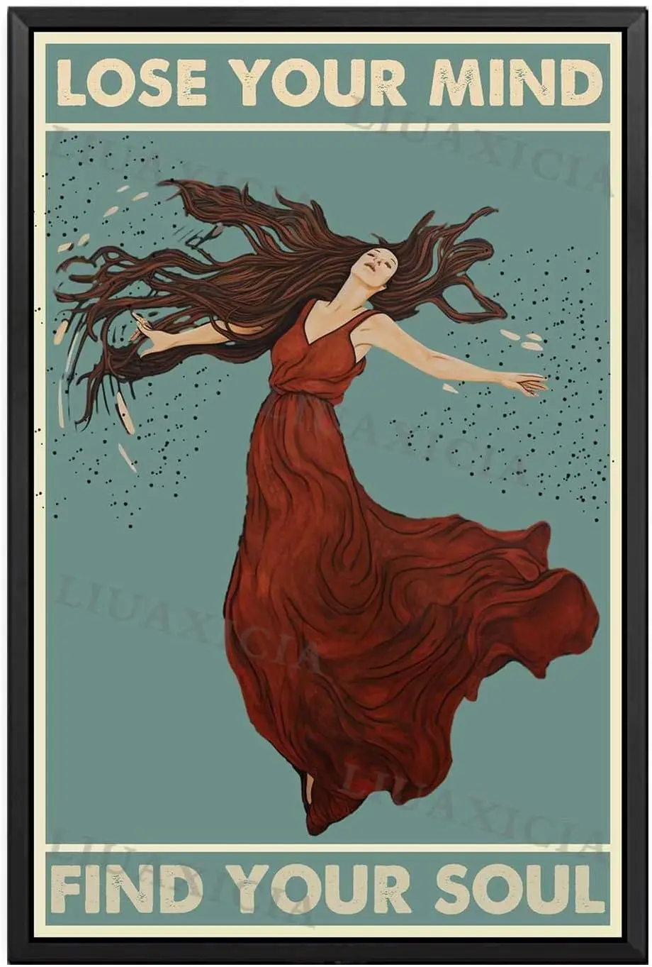 Canvas Vintage Wall Art Lose Your Mind Find Your Soul For Living Room Bedroom Office Decor 8.00