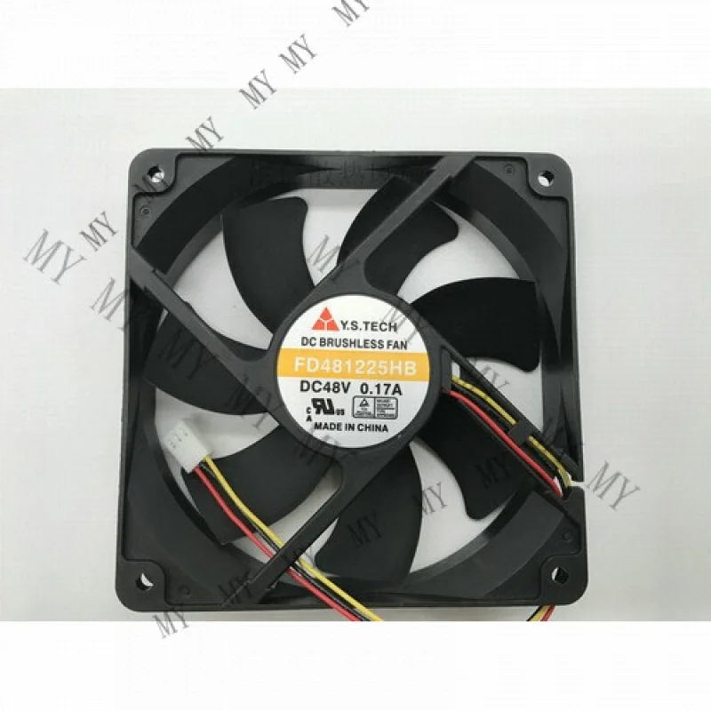

TT 1 PCS for Y.S.TECH Fan FD481225HB 12CM DC 48V 0.17A 3 Pin 120×120×25mm cooling fan