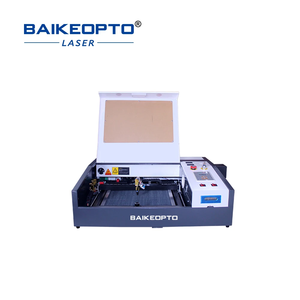 

BK-K4040B Герметичный лазер со стеклянной трубкой CO2, 40/50 Вт, рабочая зона 400*400 мм, 0-500 мм/с, рабочая скорость, программное обеспечение Ruida, поддержка объема CAD