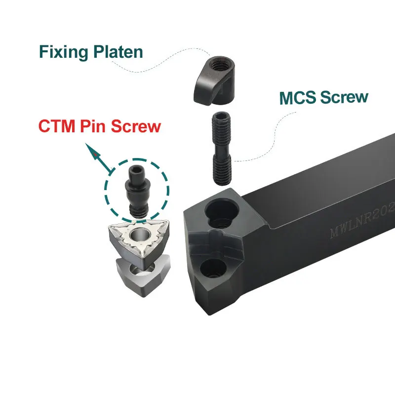 1Pcs CNC Lathe Turning CTM Screw Cutting Tools Parts Inner Hexagon Pin Screw CTM510 CTM513 CTM515 CTM613 CTM617 CTM619 10 CTM822