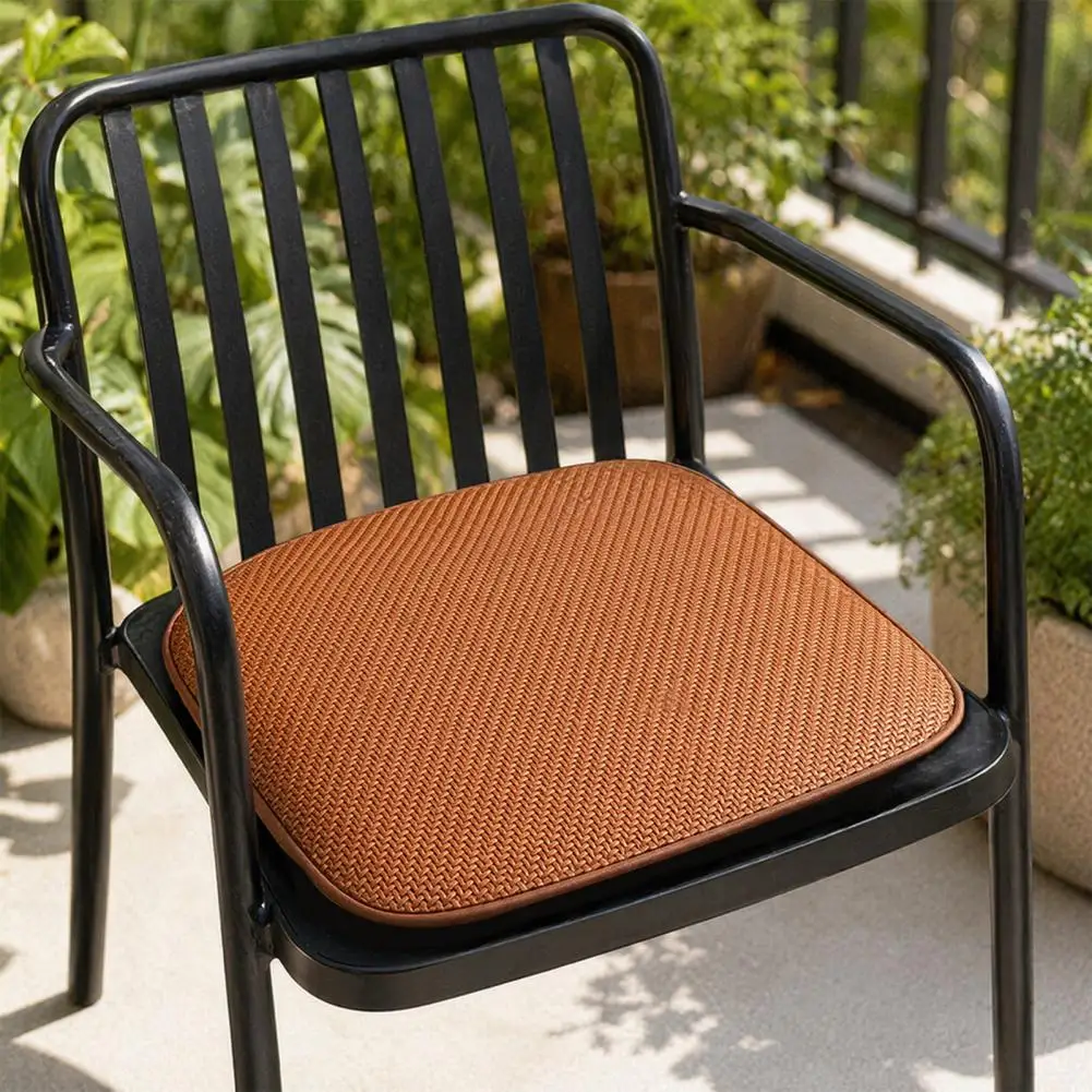 Natural Rattan Cushion Handwoven Seat Cushion Handwoven Rattan Seat Cushion Breathable Summer Chair Mat Anti-slip Pad for Dining