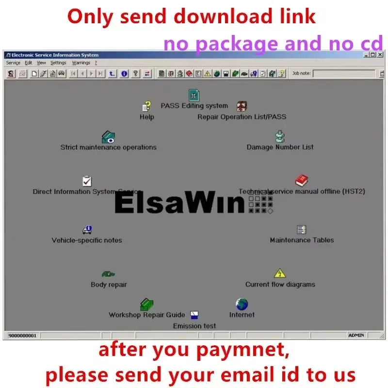 ELSAWIN 6.0 /Etka 8.3 /Etka 8.5 أحدث إصدار من برنامج إصلاح السيارات لأنواع مختلفة من أداة تشخيص OEM حتى عام 2017