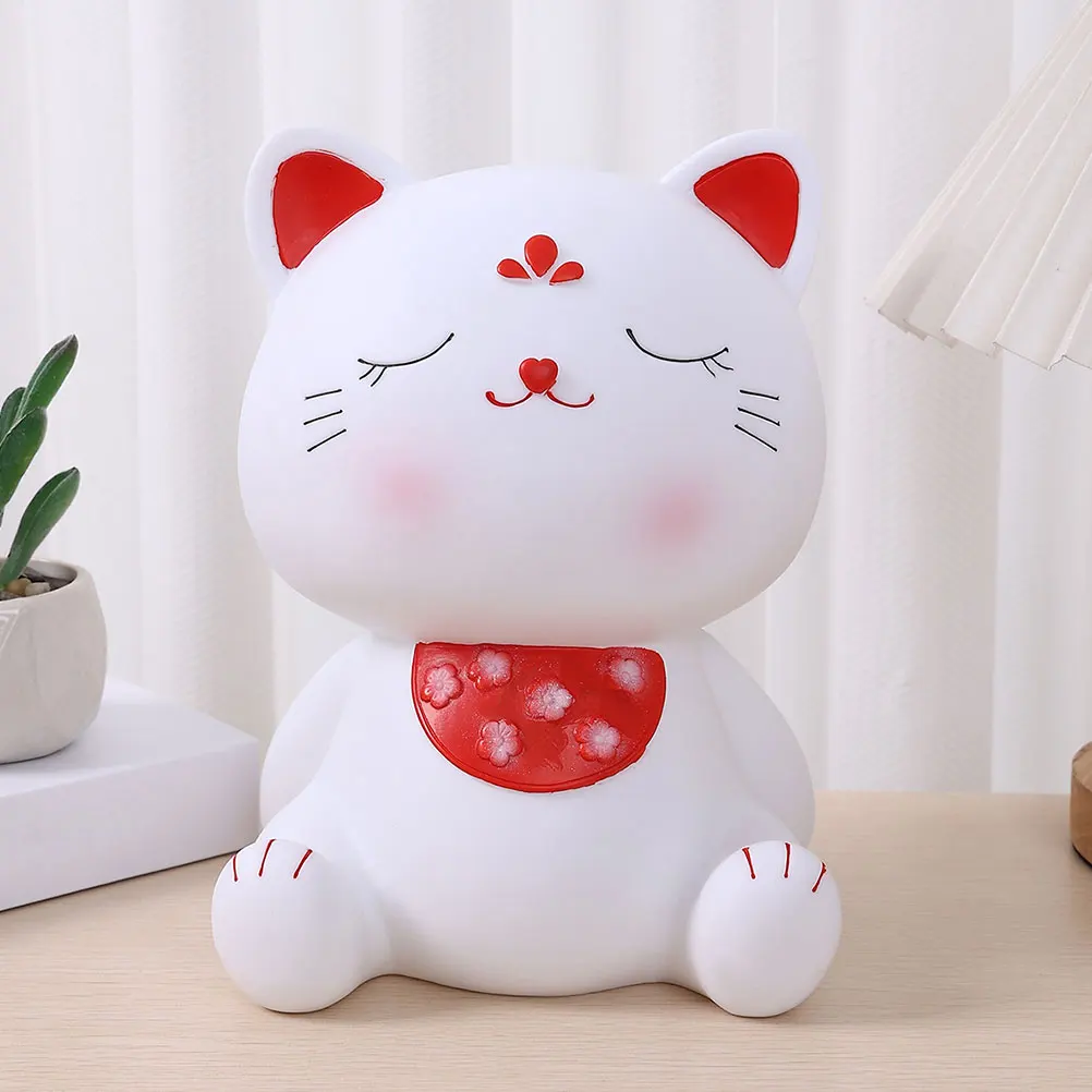 

Cartoon Cat Piggy Bank Cute Money Unbreakable Jar Pot Decorate Boxes Animal Lucky Saving