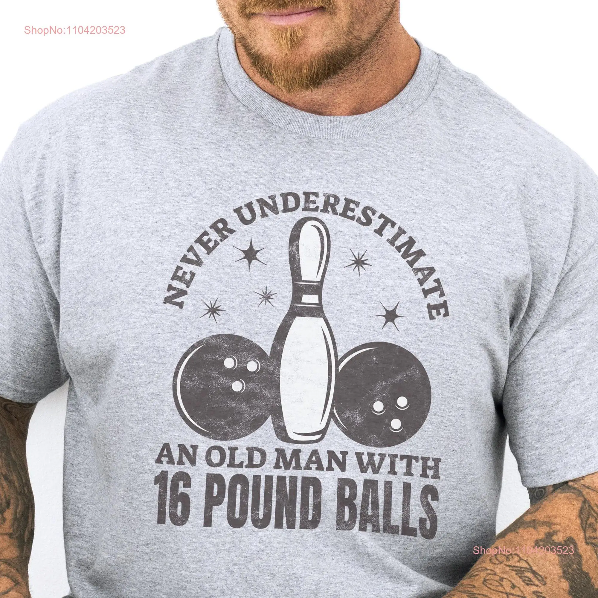 Funny Bowling T Shirt Gag For Dudes Who Love To Bowl Offensive Balls Joke Vintage Dad Husband Grandpa Bowlers