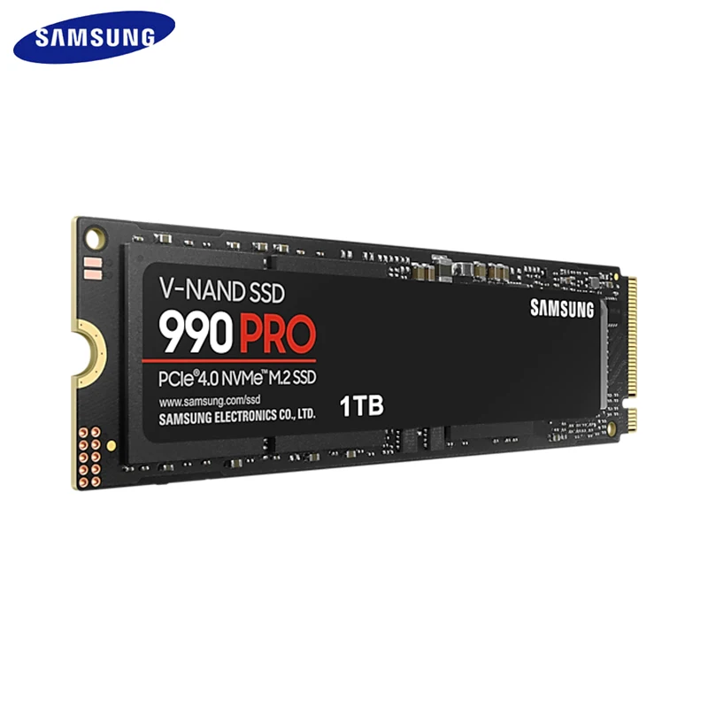 Imagem -05 - Samsung-ssd 990 Pro Também Também Também Pcie 40 m. 2280 Nvme 2.0 Unidade de Estado Sólido Mlc Velocidade de Leitura 7450 mb s para Desktop Laptop