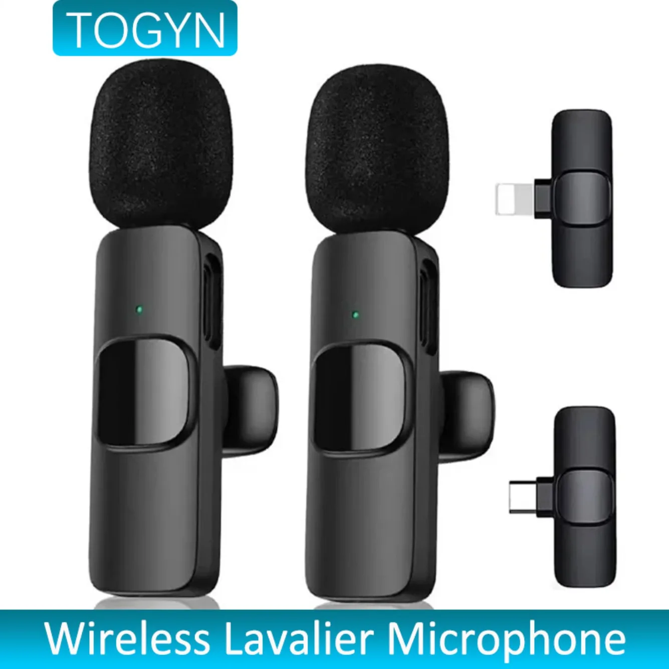 

‌TOGYN 2025 Professional Wireless Lavalier Microphone For iPhone iPad Android Live Broadcast Gaming Recording Interview Mini Mic