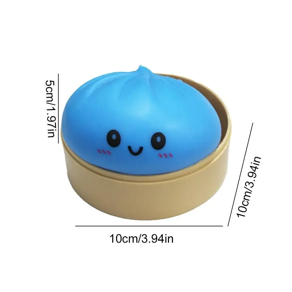 New 9 Styles Glitter Dumpling Glitter Dumpling Squishy with Box Dumplings Sensory Squeeze Toy for Stress Relief