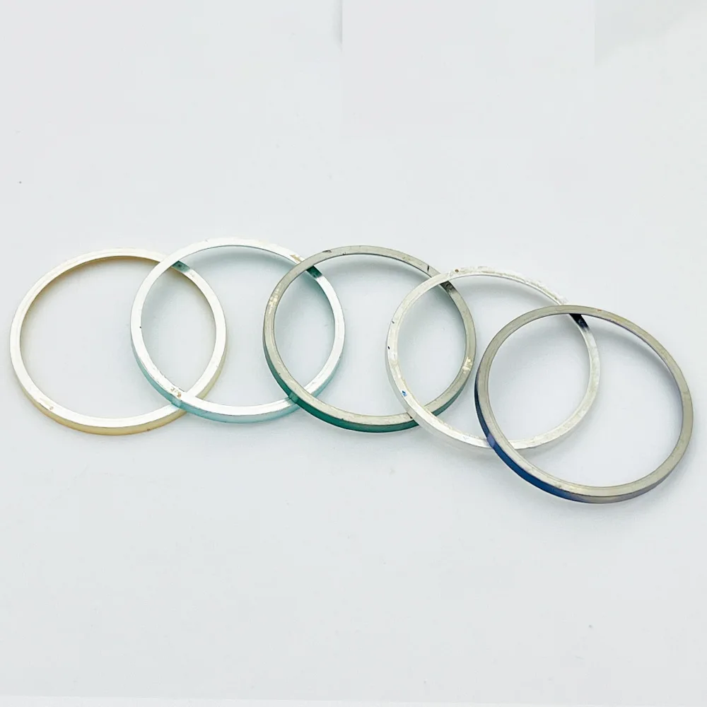 30.5 مللي متر النحاس SKX007 SRPD الفصل الدائري صالح ل SKX007 SKX173 SPRD ساعة حافظة الذهب الأسود الفضة الأخضر ساعة أجزاء الحلقة الداخلية