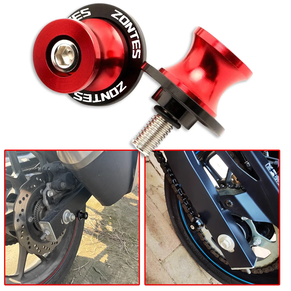 Motorcycle 8MM Aluminum Stand Screw Swingarm Spools Slider Fit For Zontes Shengshi ZT310X 310T 310V ZT310R G1 125 ZT125 ZT125U