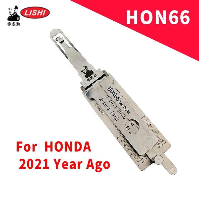 

HON66 LISHI 2-in-1 For HONDA Decoder Lock Pick Tool Locksmiths tool Door Open Tool