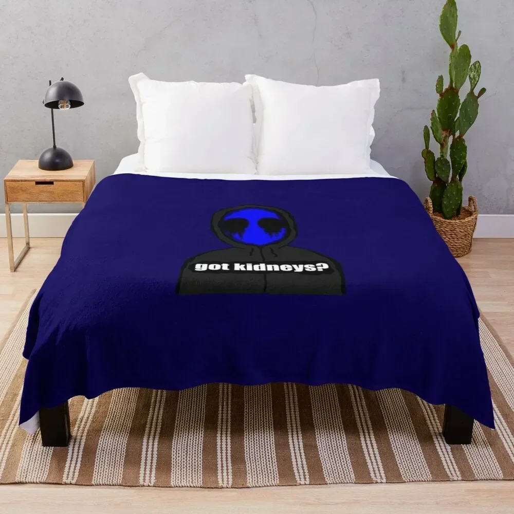 

Eyeless Jack Got Kidneys Throw Blanket Foldable Soft Warm Blanket for Outdoor Use