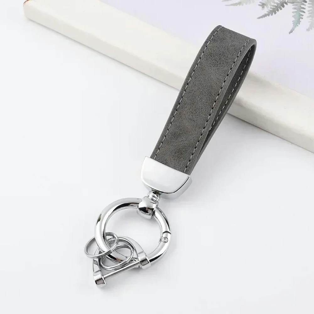 Personalized PU Leather Key Strap with Custom Text