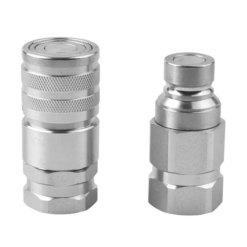 

Изготовленные на заказ прецизионные металлические компоненты с ЧПУ: быстроразъемные гидравлические соединения FF-типа с плоским торцом из нержавеющей/углеродистой стали