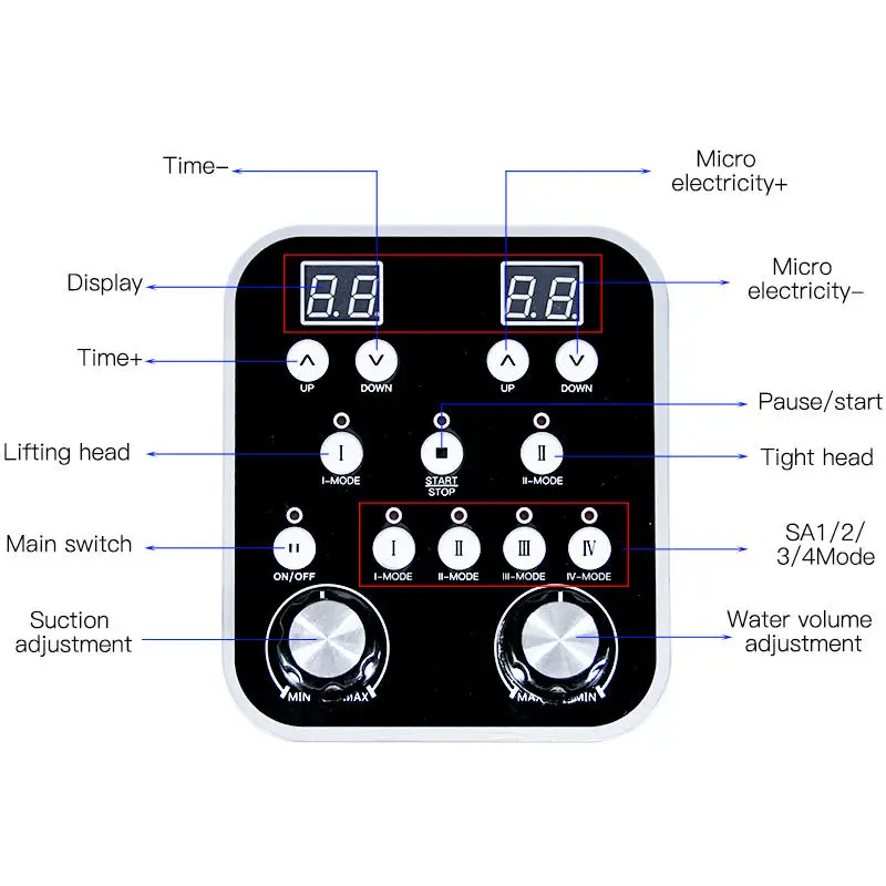 Tiefenreinigungsmaschine Tragbare Dermabrasion Hydra Face Aqua Hydro Peeling Aqua Peel Hydradermabrasionsmaschine