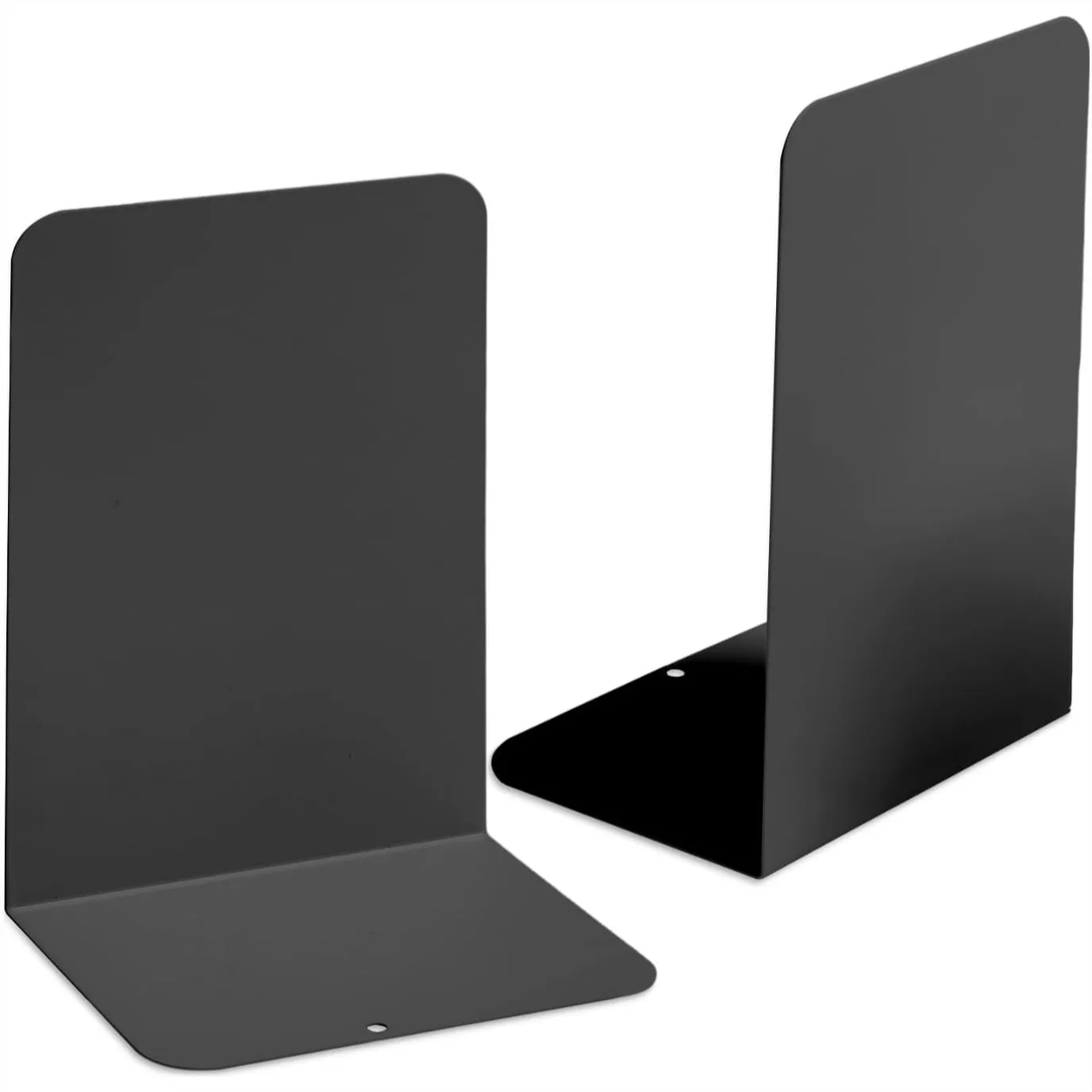 

Large Metal Bookends for Shelves, L-Type Book Stopper for Heavy Books with Non-Skid Base, Office Home School