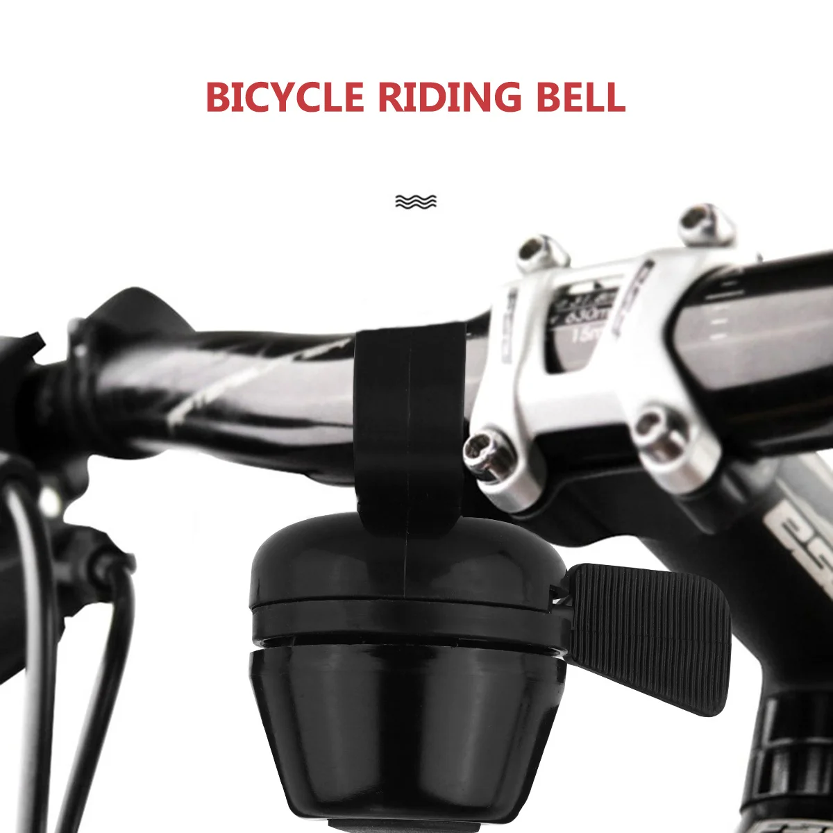 3Pcs Bicycle Bell Crisp Clear Sound Easy to Use Durable Material Biking Safety Warning Accessory Biking Bell Ring