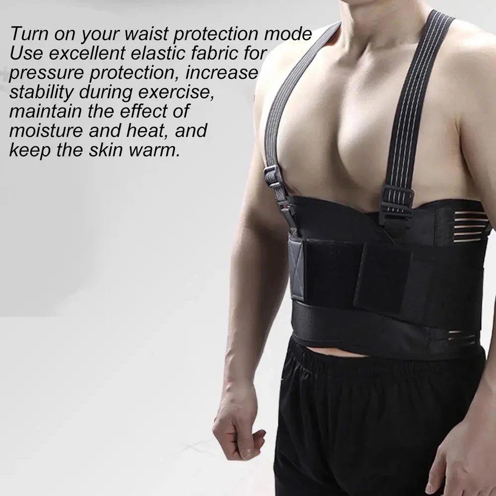 

Breathable Fitness Body Belt Strap Support Lower Back Support Elastic Back Brace Pressure Relief Protective Gear