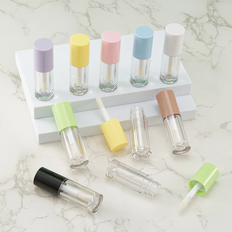 Tubo vuoto per lucidalabbra da 6ML flaconi riutilizzabili in plastica contenitore per rossetto liquido flacone per campioni di lucidalabbra tubo cosmetico