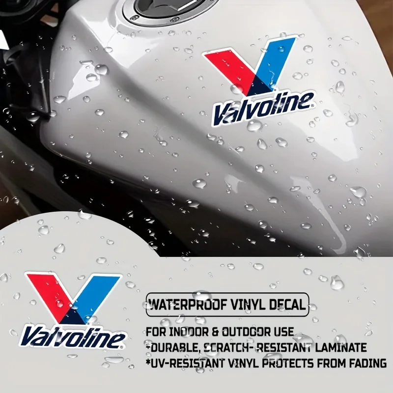 قطعة واحدة من ملصق السيارات الرائع Valvoline - شعار فريد لتخصيص سيارتك أو الدراجة النارية أو الشاحنة أو الأدوات - مناسب
