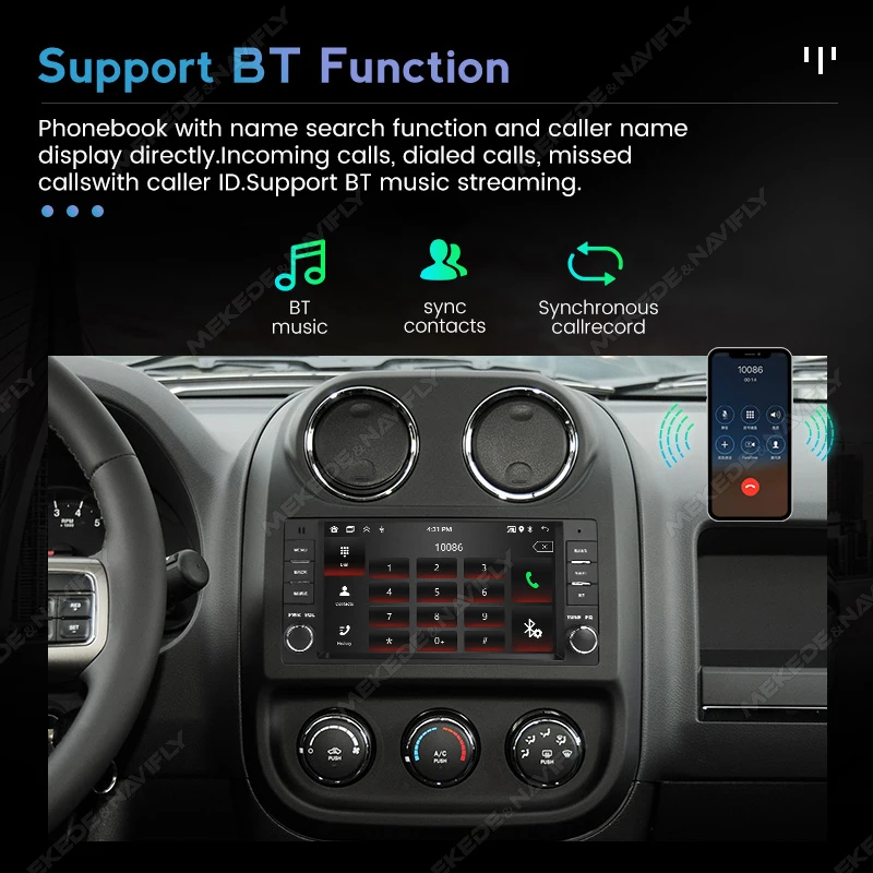 MEKEDE Android Smart System Carplay For Jeep Cherokee Stereo Dodge 300C Chrysler Compass Wrangler 2006 - 2016 Car Stereo Radio