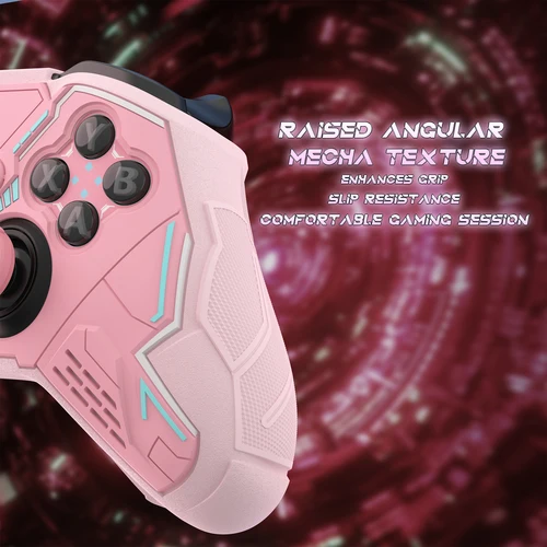 Imagen 2 del producto Funda de silicona para Xbox Elite Series 2 y Elite Series 2 Core, PlayVital Stellar Mecha Protector de agarre antideslizante - Rosa