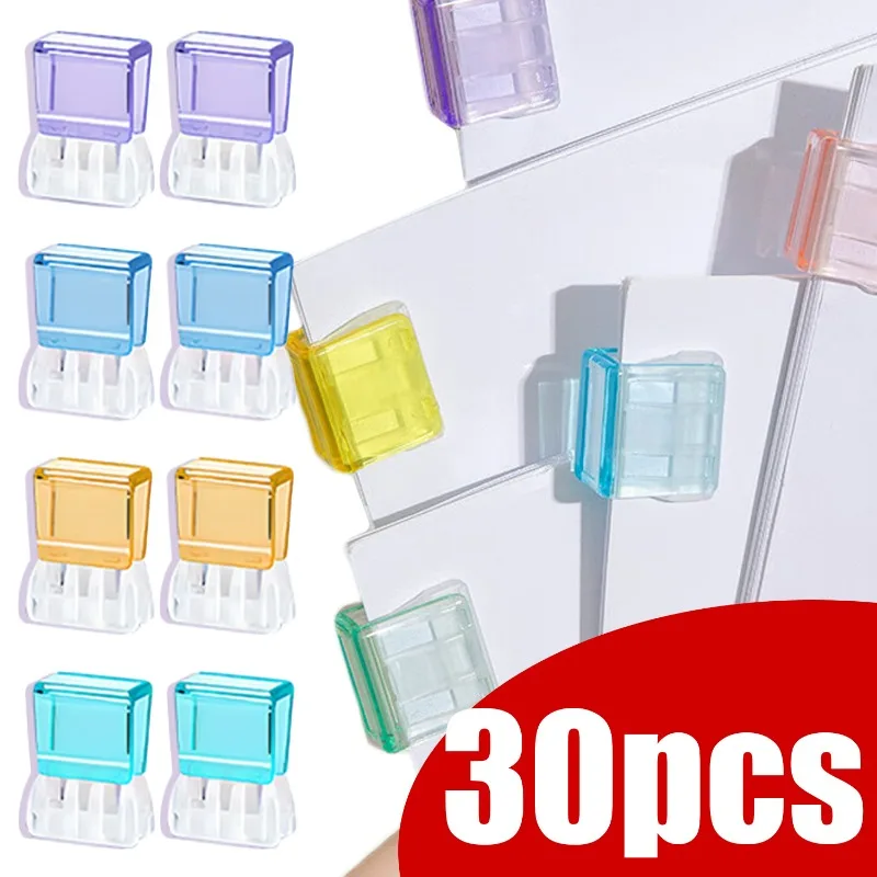 

Candy Color Paper Clips Clamp Documents Bookmarks File for Office School Prevent Books Curling Book Page Corner Binder Clips