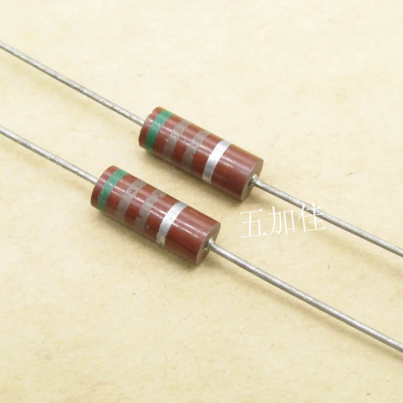 10-100pcs RC32GF511K 510 Ω 510R 10% 1W imported carbon core non inductive resistor color ring resistor