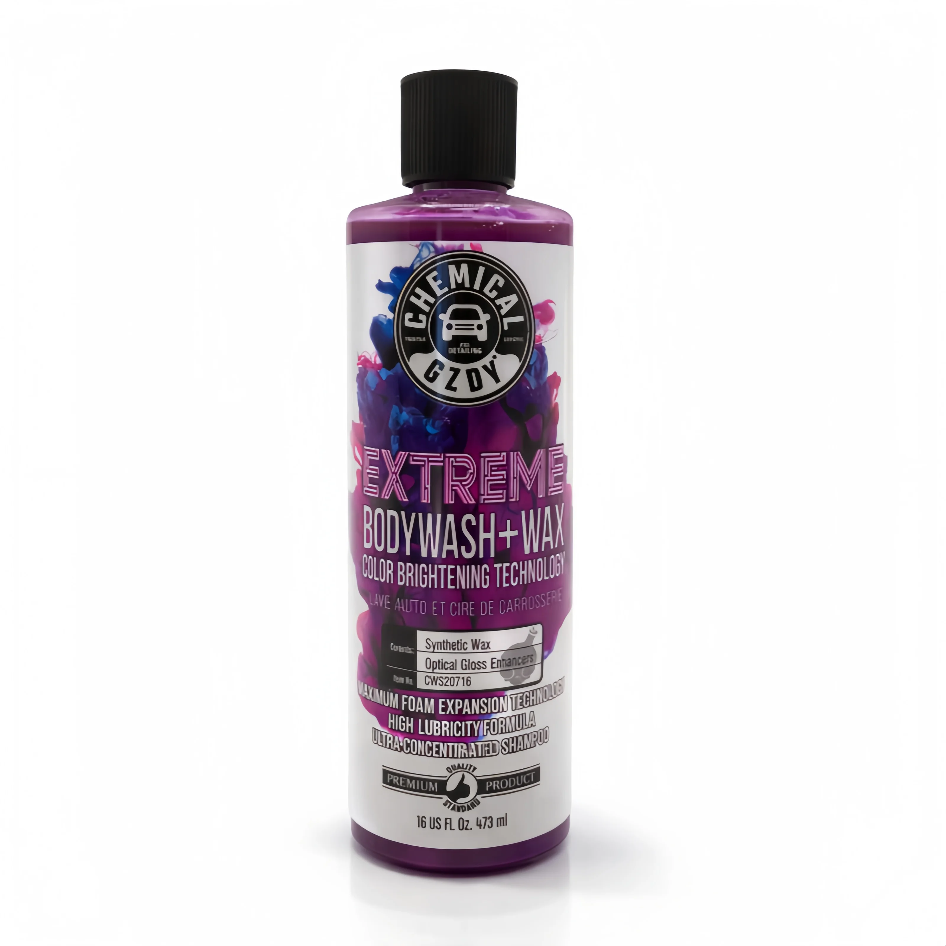 Sabão para Lavagem e Cera de Carro 2-em-1 (473ml) - Shampoo Automotivo Ultra Concentrado, Acabamento de Alto Brilho e Proteção