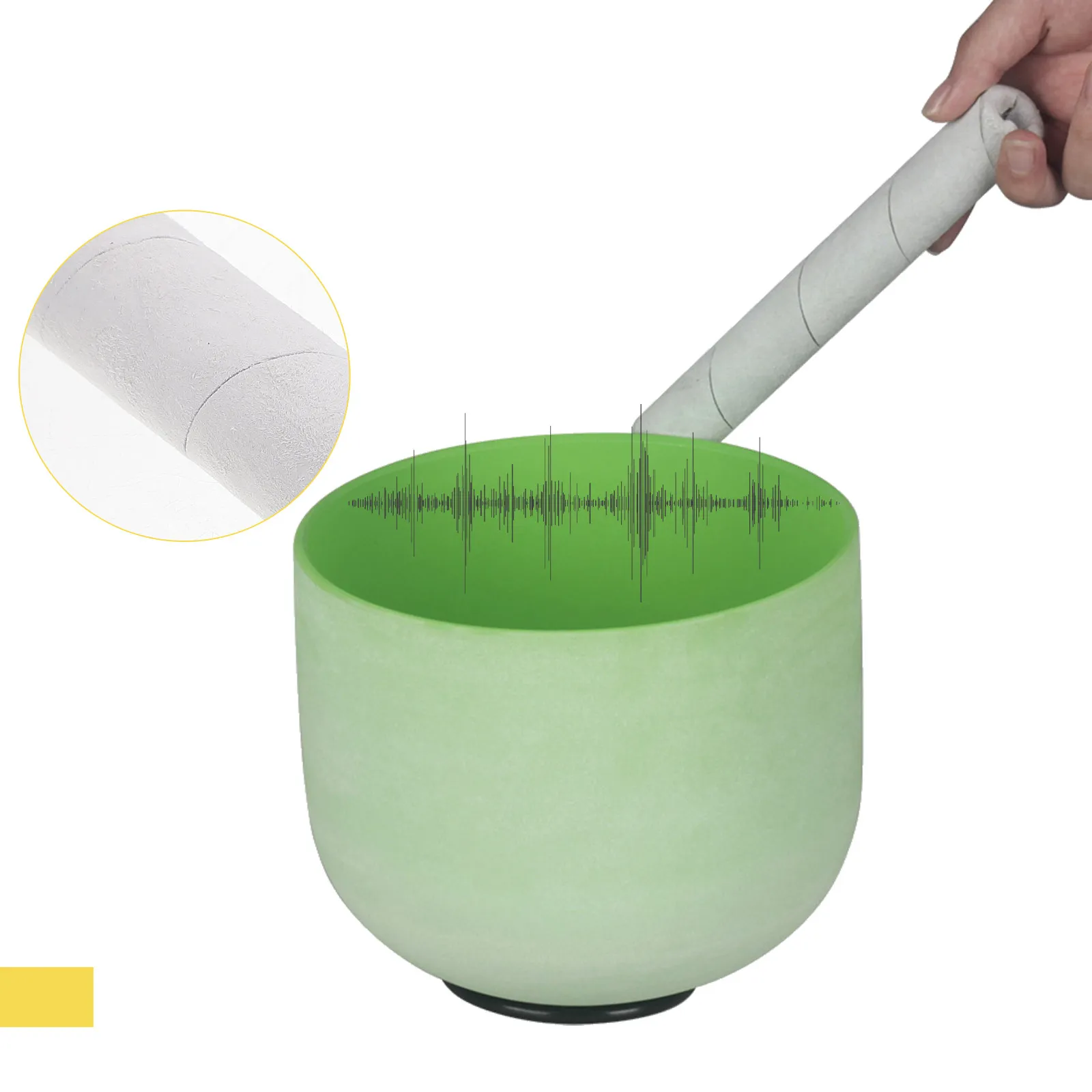 1Set Exquisite Singing Bowl Percussion Stick and Rubber Ring Set for Spiritual Practice Buddhism Tools Chanting Bowl Stick
