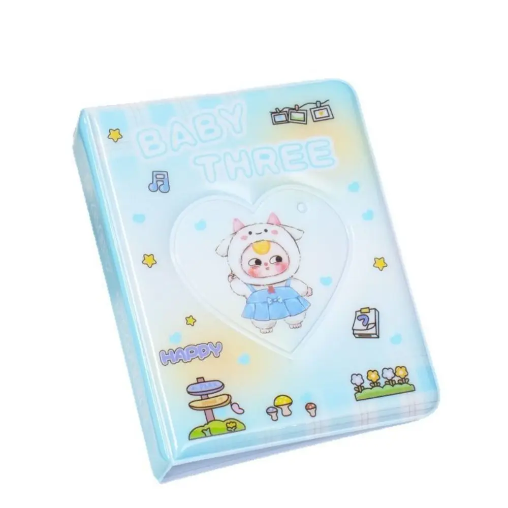 

New PVC Card Holder Album Cartoon Mini Idol Card Collect Book Photo Organizer Student