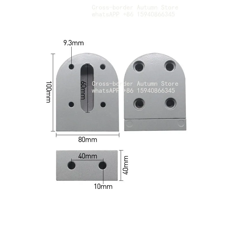 Assembly line head and tail bearing seat, tensioned and fixed 3060/4080 conveyor roller mount