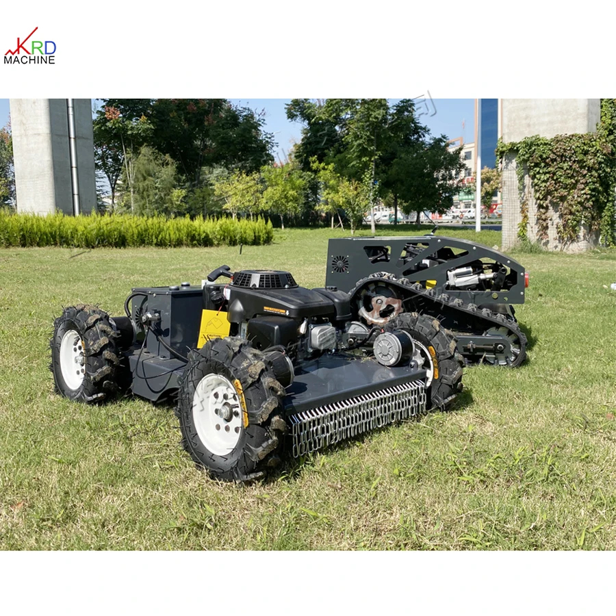

Remote Control Mower Slope Walking Stress Free Lawn & Orchard Mower All Terrain Crawler Mower