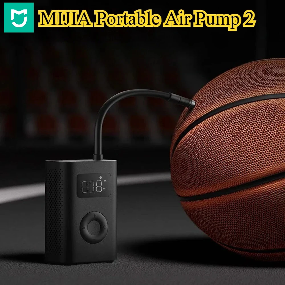 mijia-air-pump-2-for-bicycles-and-balls-digital-tire-pressure-preset-automatic-stop-charging-type-c-multitool-inflator
