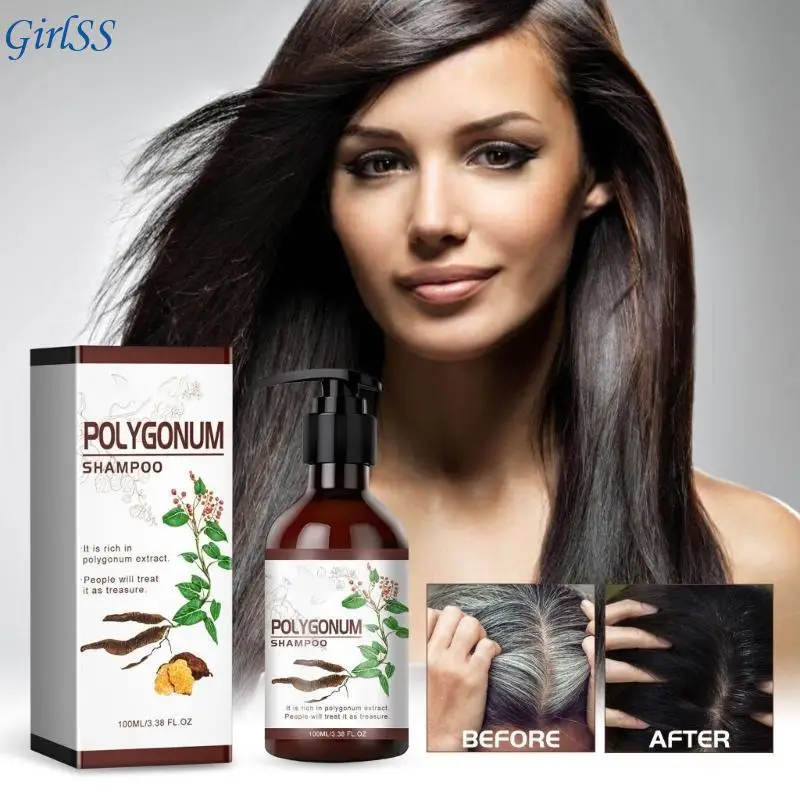 

EELHOE Polygonum Multiflorum Shampoo Nourishing Shampoo Hair Root Shampoo White to Black Shampoo for Daily Use T4MB