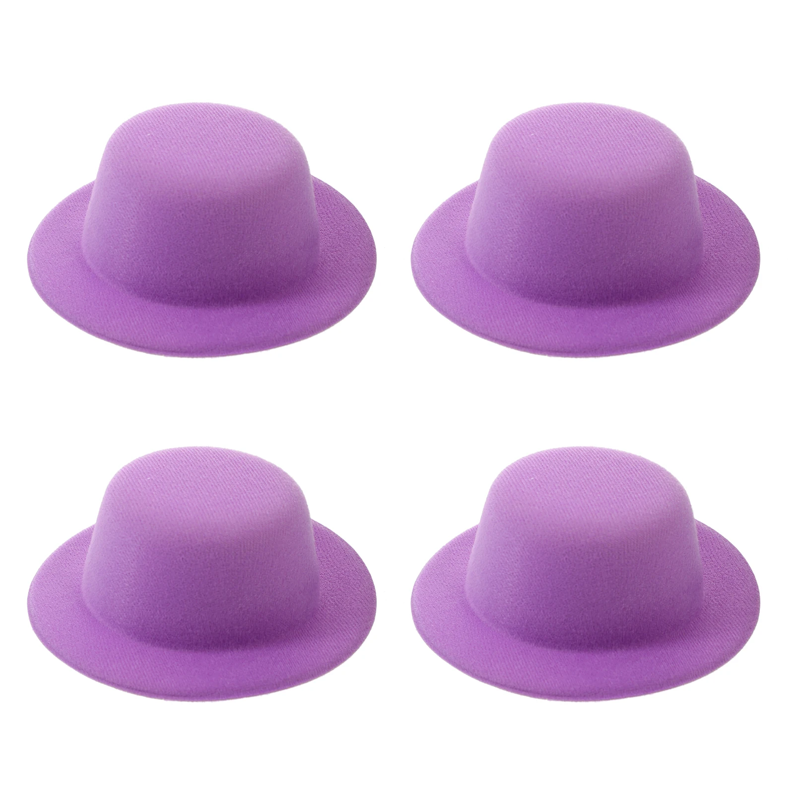 4Pcs Mini Snowman Hats Tiny Hats for Crafts Exquisite Details Stable Quality Materials Tiny Hat Mini Hat Supplies