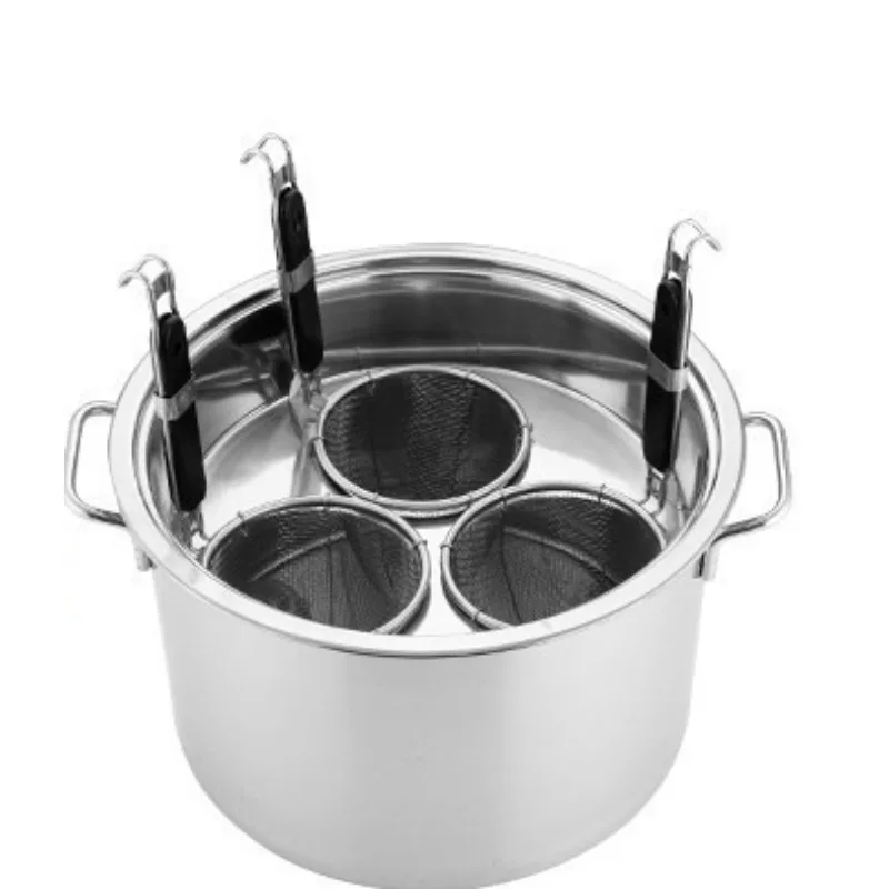 large Malatang colander, filter screen, fishing spoon, cooking noodles, commercial hedge, punching powder hedge rack