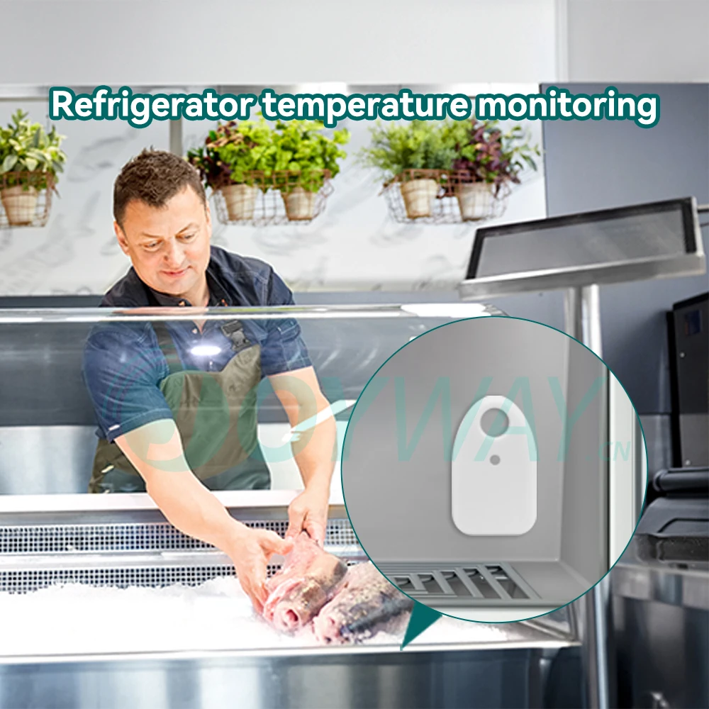 アプリ対応スマート冷蔵庫温度計センサー ワイヤレス温湿度計 データ保存機能付き