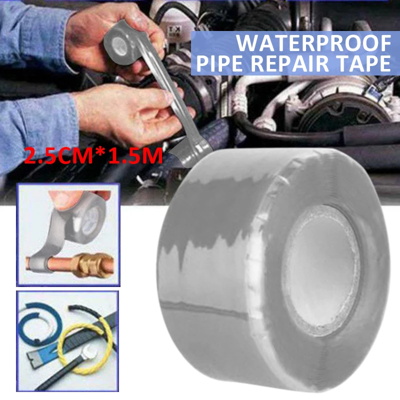 Universal Waterproof Pipe Hose Repair Tape Stop Water Leak Burst Plumbers Tape