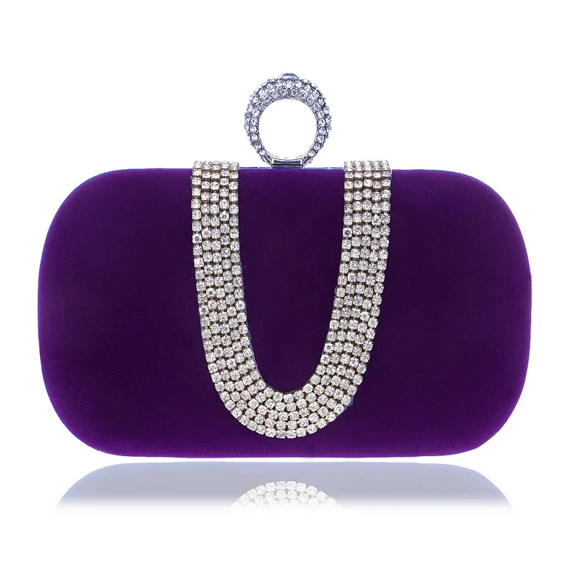 Luxury Women Evening Bags Diamond luxury Clutch bag Party Diamonds Lady black Red Chain Shoulder bag Handbags for Purse