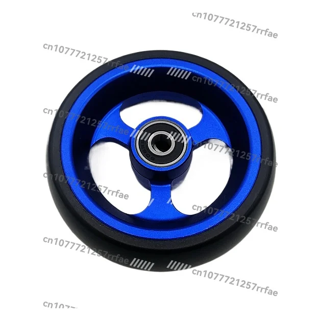 Life Wheelchair Universal Accessories, Wheelchair 4-inch Aluminum Alloy Wheel Front Wheel, Matching Bearing