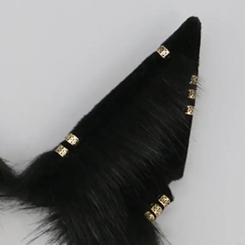 49mf anime moelleux anime cosplay accessoire oreilles à fourrure charmante bandeau renards