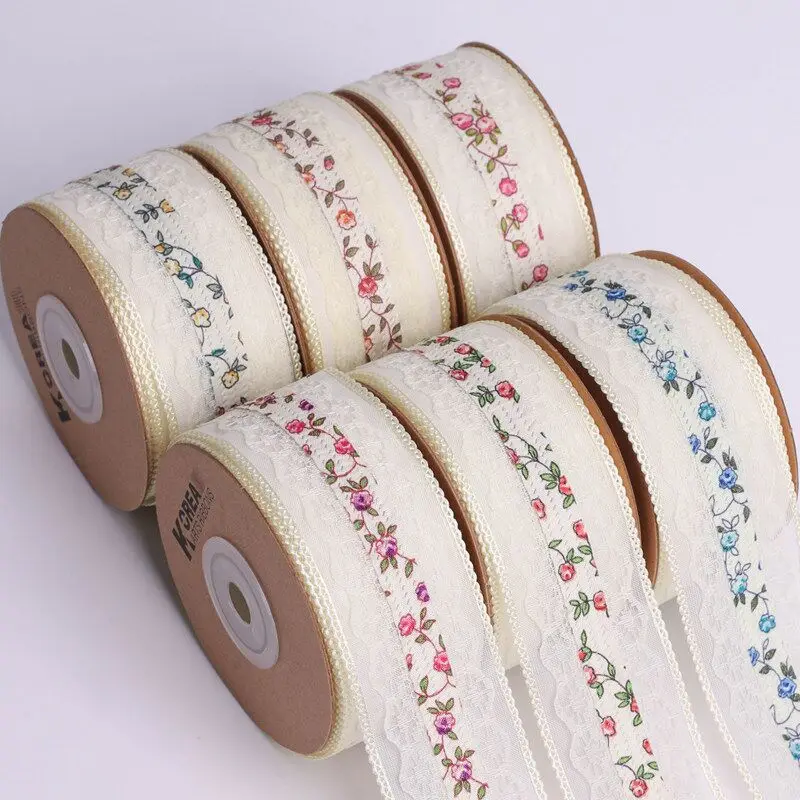 10 Yards 40MM Chiffon lace Ribbon DIY handmade material Headwear Hair Bows Clothing Home Decoration Accessories